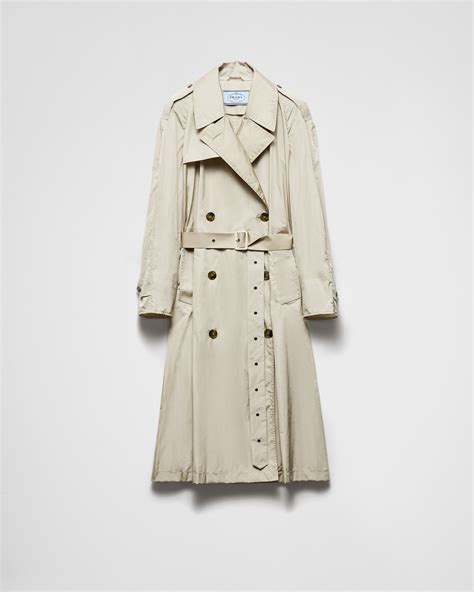 prada men's trench coat|Agave Light Technical Fabric Trench Coat .